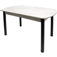 Кухонный стол ВВР ЛДСП (камень светлый/черный 110/70)