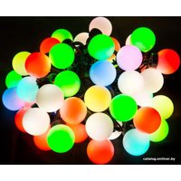 Новогодняя гирлянда LuMax Шарики 48 мм LED LS-50-10M-RGBF (многоцветный)