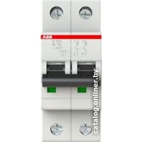 Выключатель автоматический ABB S202-B16 2P B 16A 6kA 2M 2CDS252001R0165