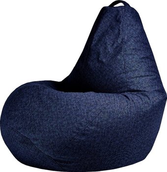 Кресло-мешок Мама рада! Elegant с двойным чехлом (рогожка, деним, XXL, smart balls)