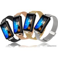Браслет Rumi Mesh металлический для Huawei Band 8/9 (черный)