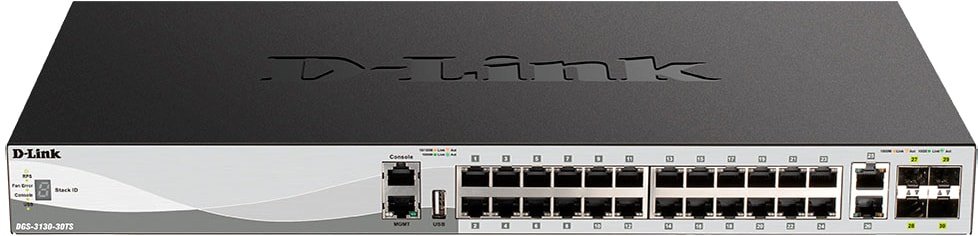 

Управляемый коммутатор 3-го уровня D-Link DGS-3130-30TS/B1A