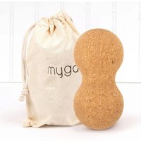 Массажный ролик-валик MYGA Yoga Cork Massage Peanut