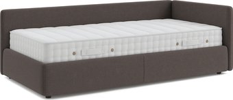 Кровать-тахта Sonit Nicole правый 90x200 шенилл Eclipse (07 светло-серый)