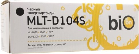 

Картридж Bion MLT-D104S (аналог Samsung MLT-D104S)