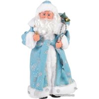 Кукла Зимнее волшебство В синей шубке с подарками 43 см (голубой)