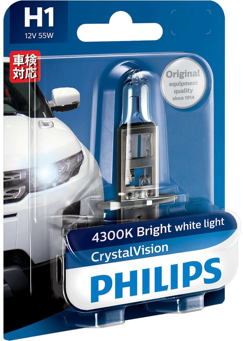 

Галогенная лампа Philips H1 CrystalVision 1шт