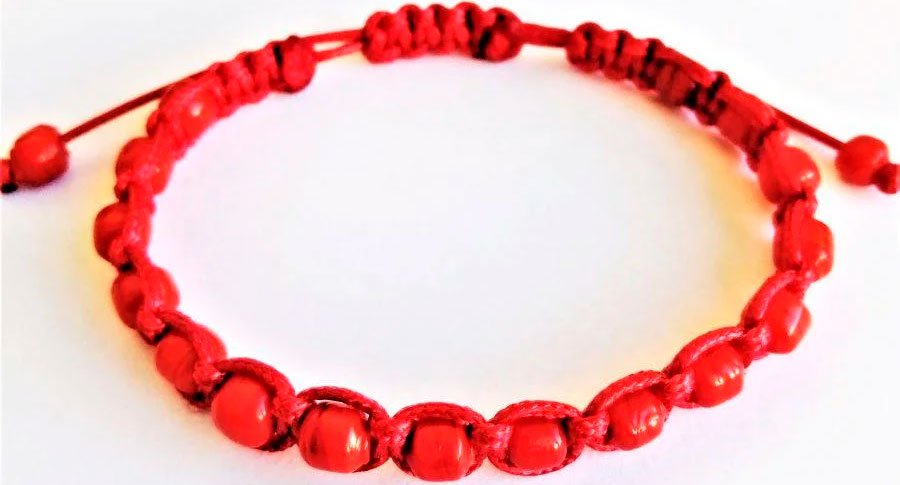 

Браслет Handmade ИП Егорова Красная Нить с Красным Мунгом (Кораллом) 18 шт 4*6мм