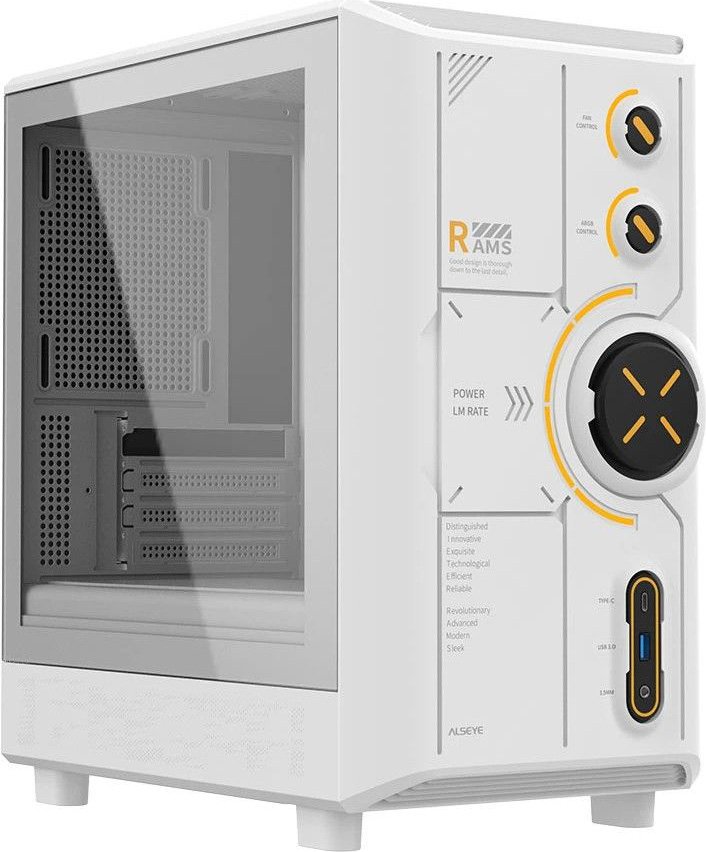 

Корпус ALSEYE RAMS 2.0 Type-C (белый)