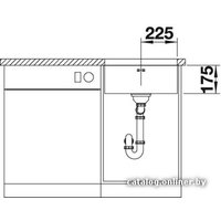 Кухонная мойка Blanco Supra 450-U (с клапаном-автоматом) [518204]