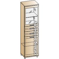 Шкаф-витрина Лером Мелисса ШК-2870-АТ (акация молдау)