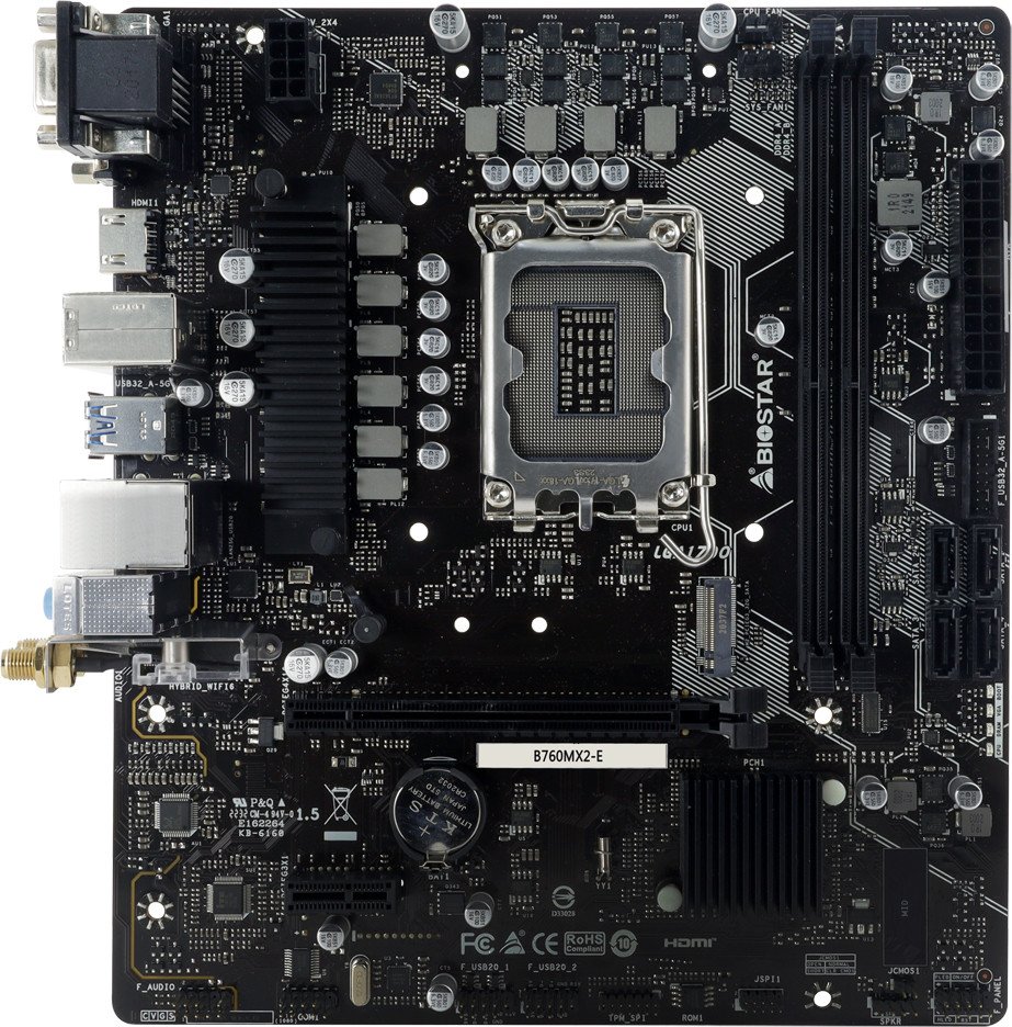 

Материнская плата BIOSTAR B760MX2-E Ver. 6.1