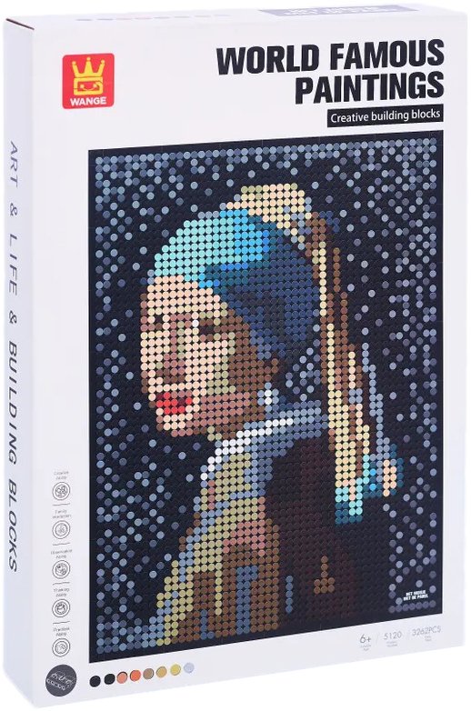 

Конструктор Wange Картина Девушка с жемчужной сережкой 143659 (3262эл)