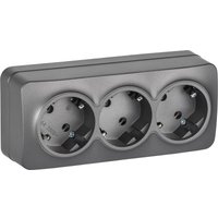 Розетка IEK Glory ERH31-K46M-16 (сталь матовый)