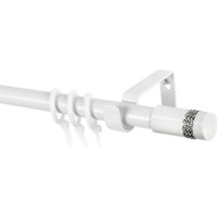 Карниз для штор Sundays Home Имидж Раздвижной 16/19мм 1-рядный (белый глянец, 1.6-3м)