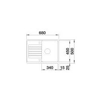 Кухонная мойка Blanco Zia 45 S Compact 527380 (вулканический серый)