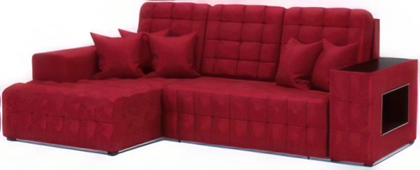

Угловой диван Мебель-АРС Мадрид левый (бархат красный Star Velvet 3 Dark Red)
