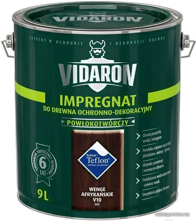Пропитка Vidaron Impregnant V10 9 л (африканское венге)