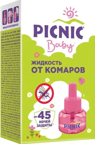 Жидкость для фумигатора Picnic Baby детский. 45 ночей