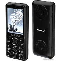 Кнопочный телефон Maxvi P110 (черный)