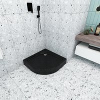 Душевой поддон Метакам Classic Black N 90x90 АПS_013574 (закругленный)