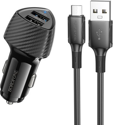 

Автомобильное зарядное Borofone BZ31A microUSB (черный)