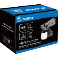 Краскораспылитель Deko SG20DK Max 083-1135 (с 1-им АКБ)