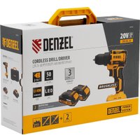 Дрель-шуруповерт Denzel CDH-BL-20 (с 2-мя АКБ, кейс)