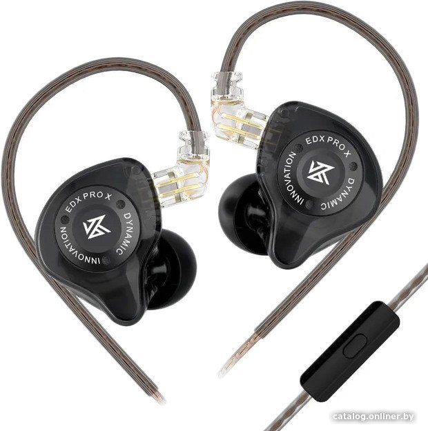 Наушники KZ Acoustics EDX Pro X (с микрофоном, черный)