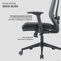 Кресло Evolution ERGO BLISS Black (черный) в Гродно