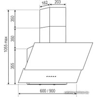 Кухонная вытяжка DACH Nubia 60 White