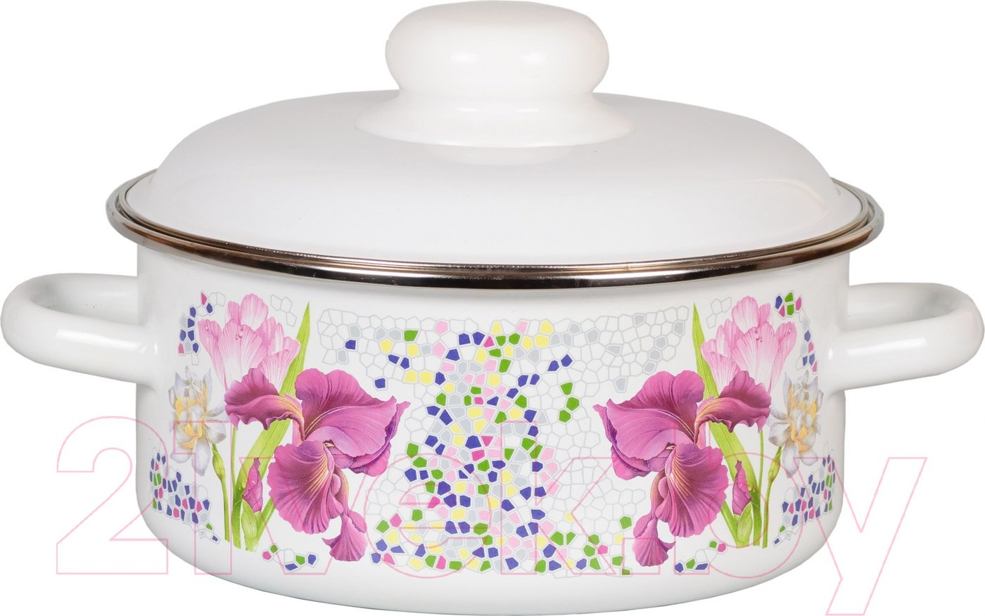 

Кастрюля СтальЭмаль Мозаика 1RB221M