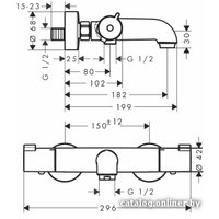 Смеситель Hansgrohe Ecostat 1001 CL [13201000]