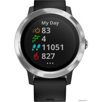 Умные часы Garmin Vivoactive 3 (серебристый/черный)