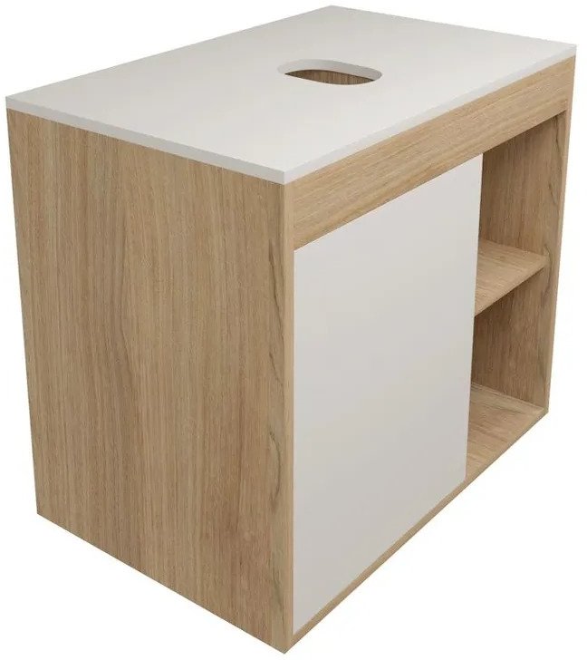 

Teymi Тумба под умывальник Nura 80 T60533 (дуб эврика/белый матовый)