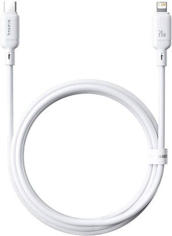 Кабель Baseus Silky Series Fast Charging Cable USB Type-C - Lightning (1 м, белый)
