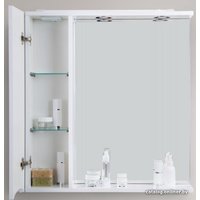  BelBagno Шкаф с зеркалом Marino-SPC-800/750-1A-BL-P-L (bianco lucido)