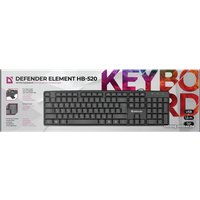 Клавиатура Defender Element HB-520 USB (черный)