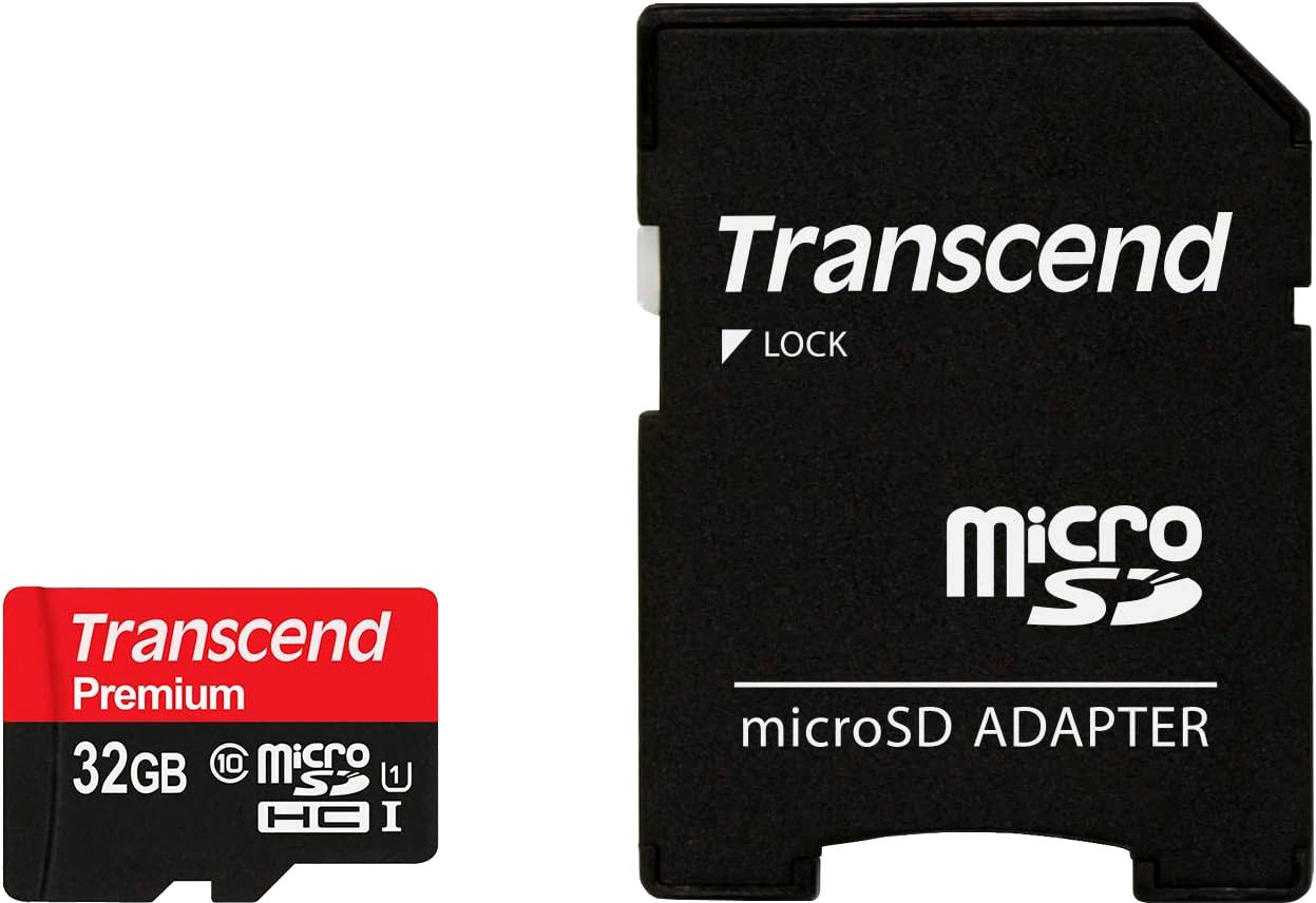 

Карта памяти Transcend microSDHC Class 10 UHS-I 32GB + адаптер (TS32GUSDU1)