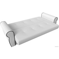 Диван Лига диванов Лига-019 118383 (экокожа, белый/черный/подушки черный)