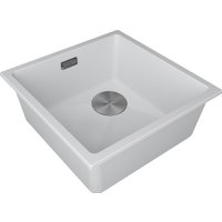 Кухонная мойка Paulmark IT-Granit Lumi 45 Uni-Skew LU45SK-WH (белый)