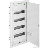 Бокс пластиковый Elektro-Plast MSF 4x12M (48M), N/PE 2x(1x25+25x10mm2), мет. дверь, белый RAL9016, 728x358x94mm, IP30