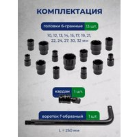 Набор головок слесарных RockForce RF-4159K