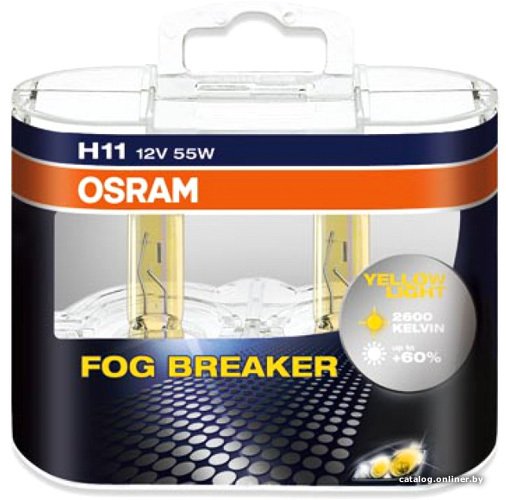 Галогенная лампа Osram H11 Fog Breaker 2шт [64211FBR-DUOBOX]
