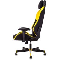 Игровое (геймерское) кресло Бюрократ Knight Neon (черный/желтый экокожа)