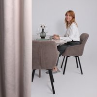 Кухонный стол Мамадома Leonel-130 раздвижной 130-165х85 (pandora gloss st cer/капучино)