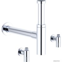 Вентиль Wellsee Drainage System 182146001, угловой (2 шт, хром)