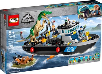 Конструктор LEGO Jurassic World 76942 Побег барионикса на катере