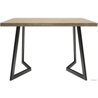 Кухонный стол Buro7 Уиллис 120 (классика, дуб беленый/черный)