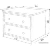  IDDIS Тумба под умывальник Torr TOR70WBi95